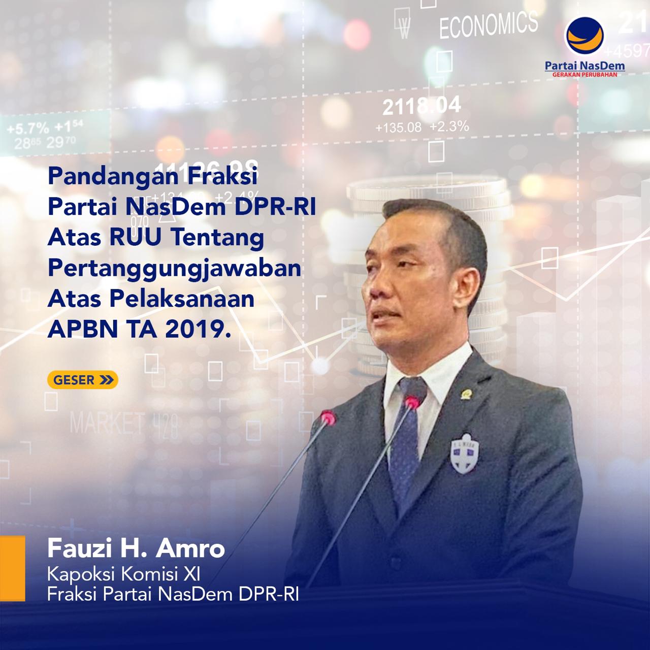 Fauzi Amro Pertanggungjawaban APBN 2019