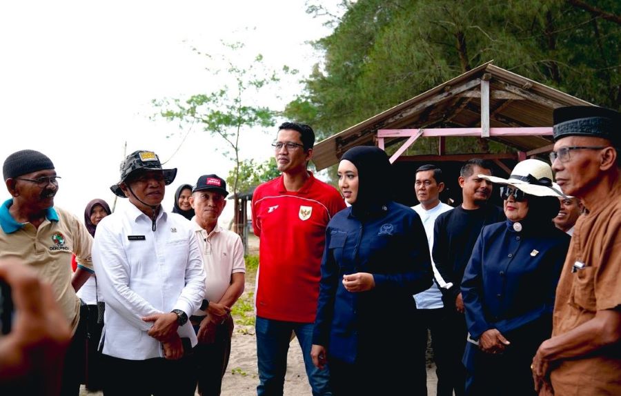 Cindy Monica Bangun Kampung Nelayan Merah Putih di Padang Pariaman