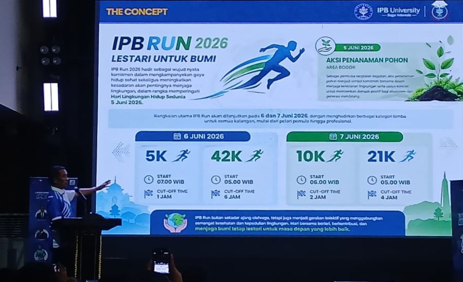Luncurkan IPB Run 2026, Fauzi Amro Dorong Gaya Hidup Peduli Lingkungan