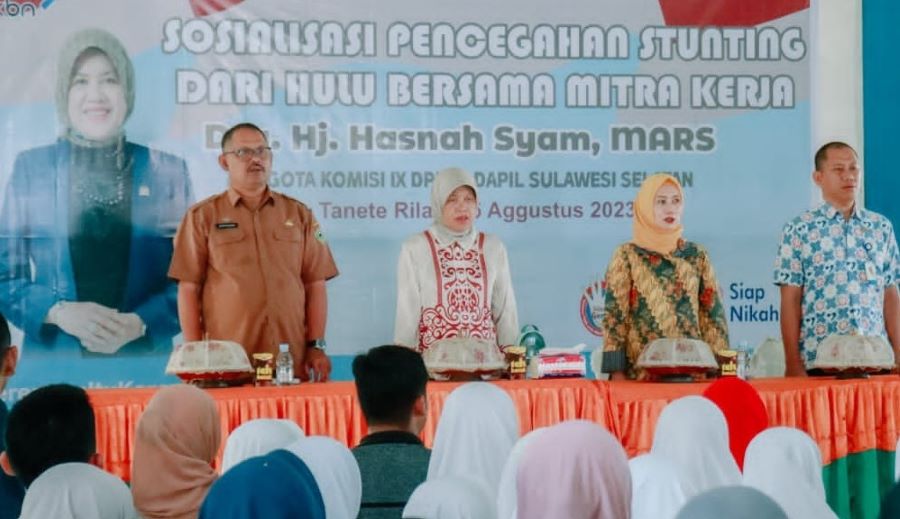 Hasnah Syam Bantu Asupan Gizi untuk Cegah Stunting