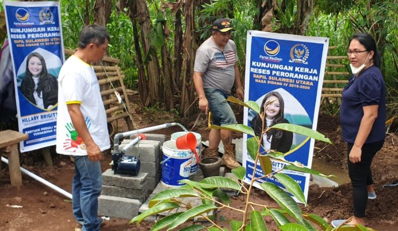 Penuhi Janji Kampanye Hillary Resmikan Penggunaan Air Bersih