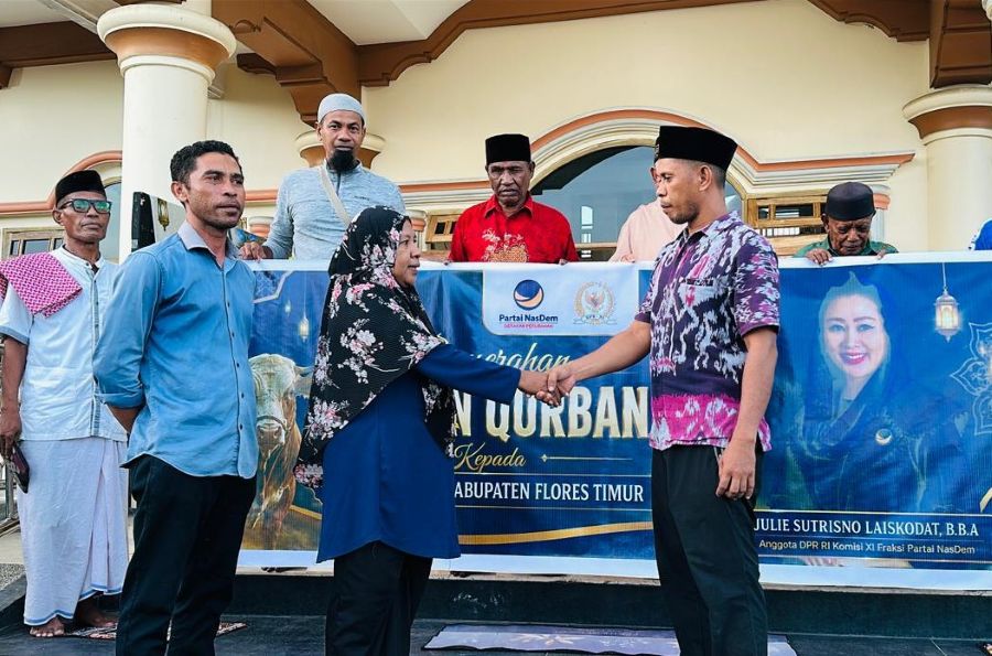 Julie Laiskodat Salurkan 12 Sapi Kurban, Perkuat Toleransi dan Solidaritas