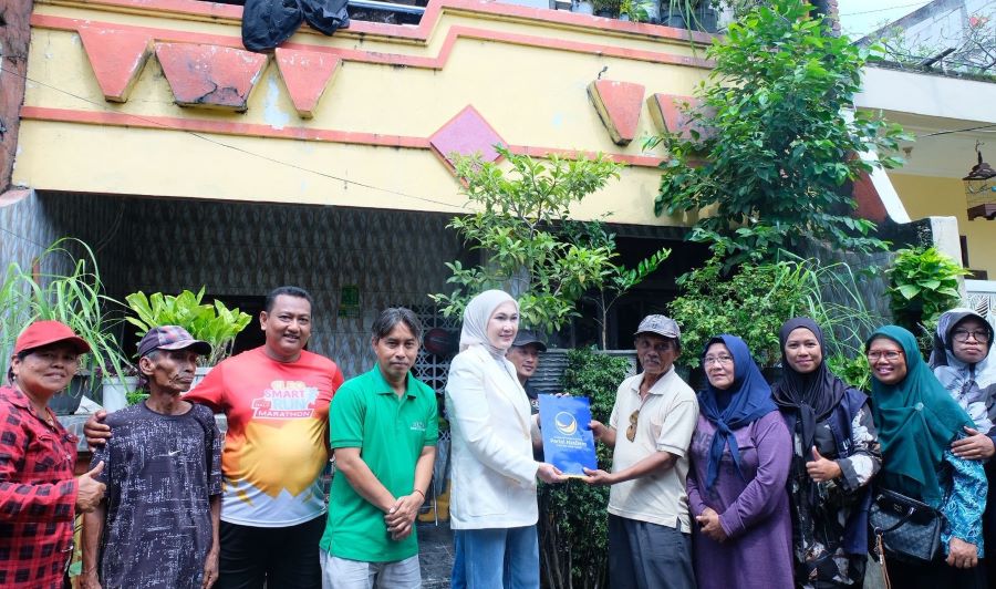Lita Machfud Jamin Pendidikan Anak Korban Kebakaran di Surabaya
