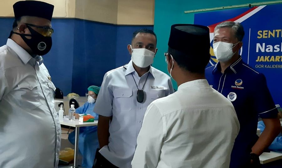 Sahroni Pastikan Vaksinasi NasDem Peduli Berlanjut ke Anak