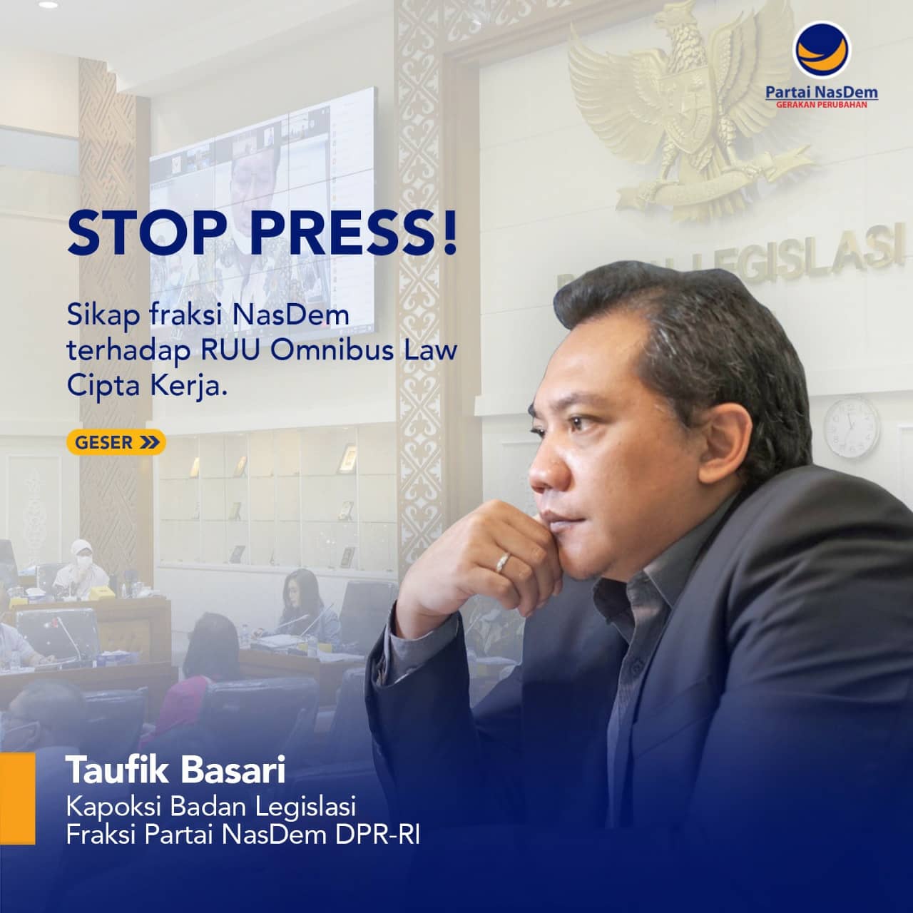 Taufik Basari RUU Omnibus Law Cipta Kerja