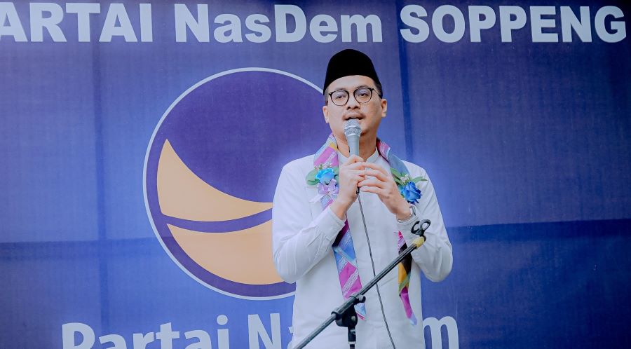 Teguh Iswara Perkuat Konsolidasi NasDem Kabupaten Soppeng